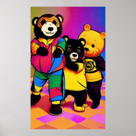 Xi Jinping vid Barnens Party Poster