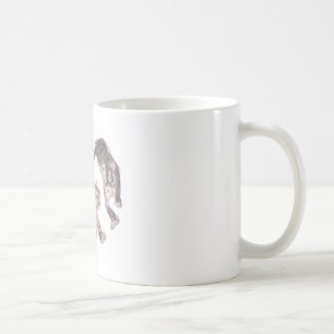 Xian China 2002 Ghost Tigers White Circle Transp. Kaffemugg