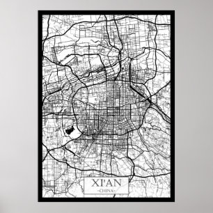 Xi'An Kina Karta Poster
