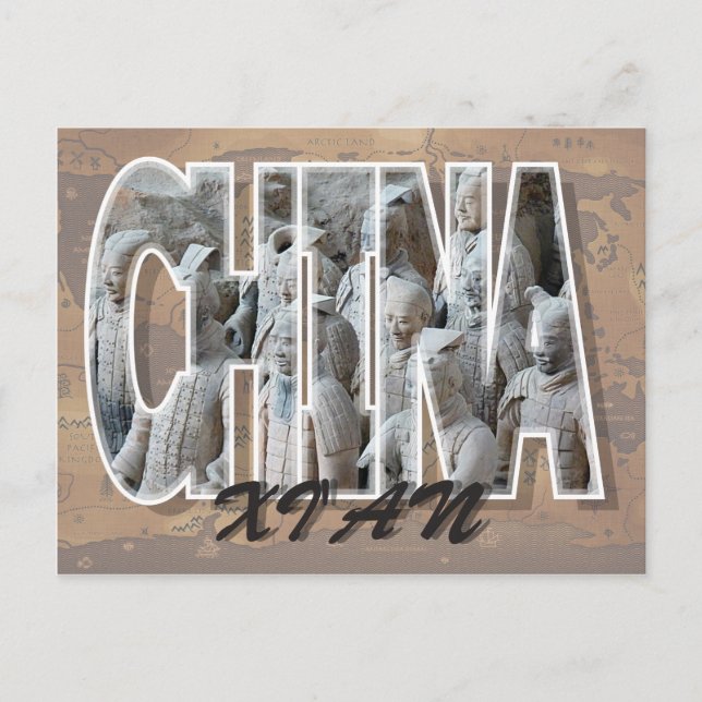 Xi'an, Kina vykort (Framsida)