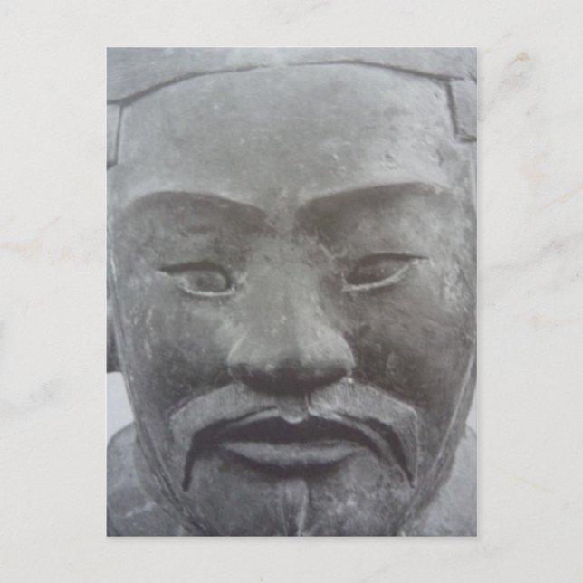 xi'an krigares ansikte vykort (Framsida)