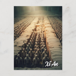 Xi'an Terracotta Warriors China Travel Vykort