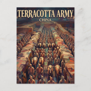 Xi'an Terrakottaarmén Kina Vykort