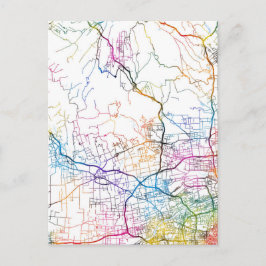 Xianyang China City Map Vykort