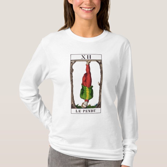 XII den hängda manen, tarotkort Tee (Framsida)