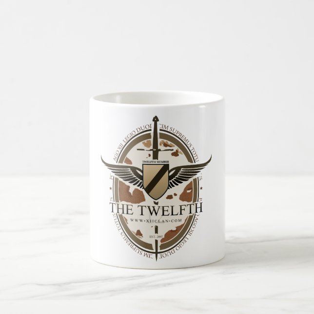 XII mugg för ökenCamo kaffe - 11oz (Center)