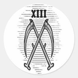 XIII RUNT KLISTERMÄRKE