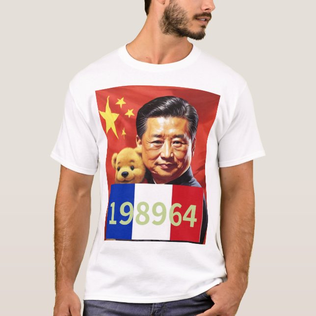 XIJINPING WINNIE POOH CHINA CCP 198964 FRANKRIKE F T SHIRT (Framsida)