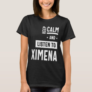 Ximena Personlig Namn Birthday Gift T Shirt