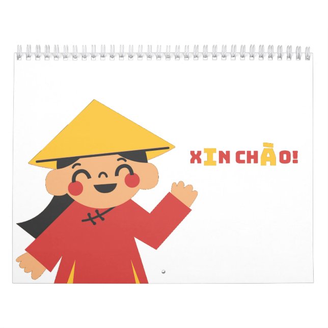 XIN CHÁO! Vietnamkalender Kalender (Omslag)