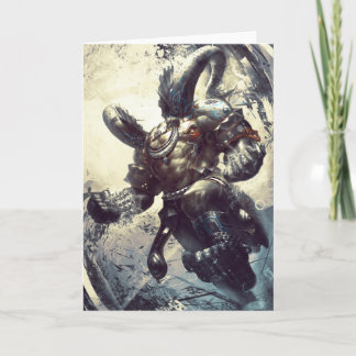 Xing Tain tomt hälsningkort Kort