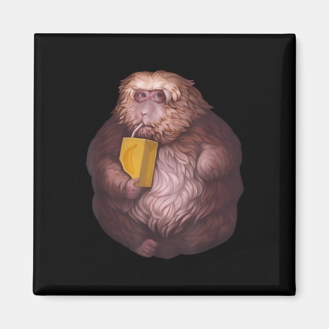 Xing Xing Monkey Meme – Rolig Viralt Design  Magnet (Framsidan)