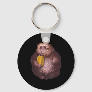Xing Xing Monkey Meme – Roligt Viralt Design Nyckelring