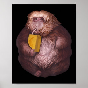 Xing Xing Monkey Meme – Roligt Viralt Design Poster