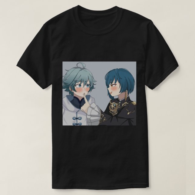Xingyun och Chongyun - Genshin Impact T Shirt (Design framsida)