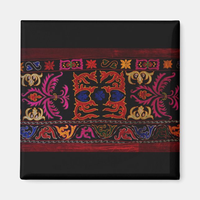Xinjiang Embroidery Geometric Magnet (Framsidan)