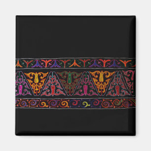 Xinjiang Embroidery Gräns Magnet