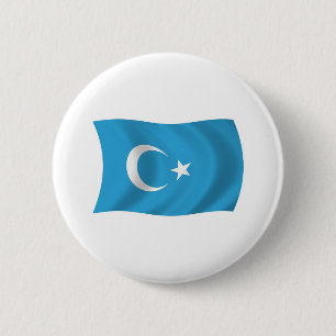 Xinjiang Uigur Flagga Knapp
