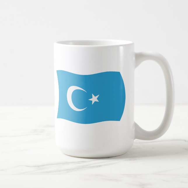Xinjianj Uigur Flagga Mugg (Höger)