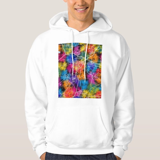 Xinxiang Kina Stadskarta Hoodie (Framsida)