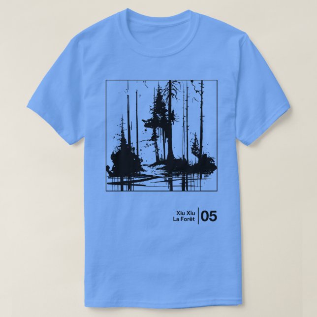 Xiu Xiu-minialistisk grafikteckningsdesign T Shirt (Design framsida)