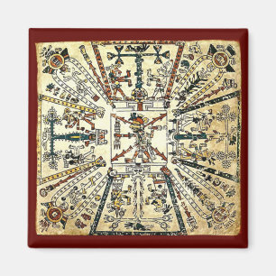 Xiuhtecuhtli Aztec Död Gud Magnet