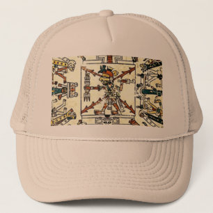 Xiuhtecuhtli Aztec Död Gud Truckerkeps