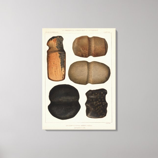 XIX Stone-implantat, New mexico Canvastryck (Framsida)