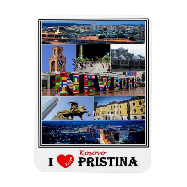XK Kosovo - Pristina - Magnet (Vertikal)