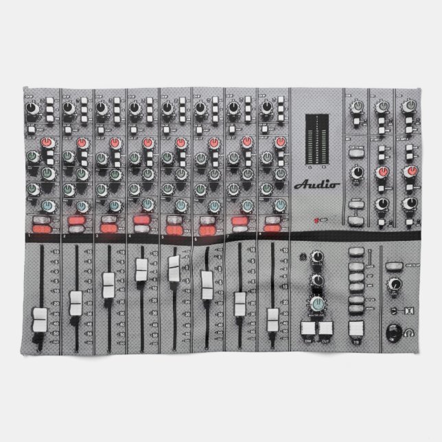 Xl-studion utrustar skyddsomslag: Ljudsignal Kökshandduk (Horisontell)