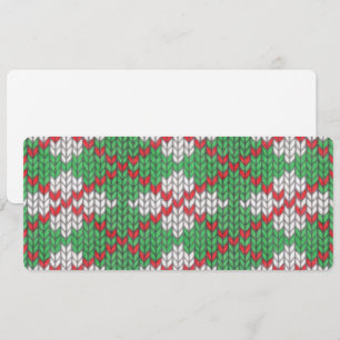 XMAS ARGYLE STICKAD 4x9,25 Platt kort / Horisontel