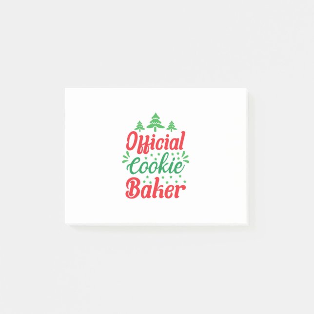 Xmas Art Official Cookie Baker Post-it Block (Framsida)