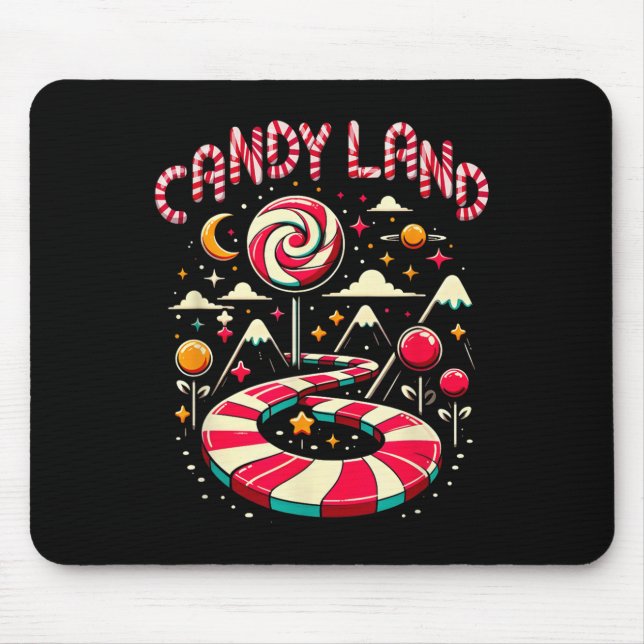 Xmas Candy Land Rainbow Trail Candy Cane Merry Chr Musmatta (Framsidan)