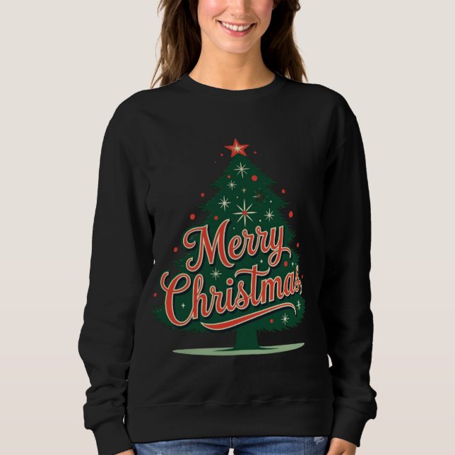 Xmas christmas tree merry Christmas tee (Framsida)