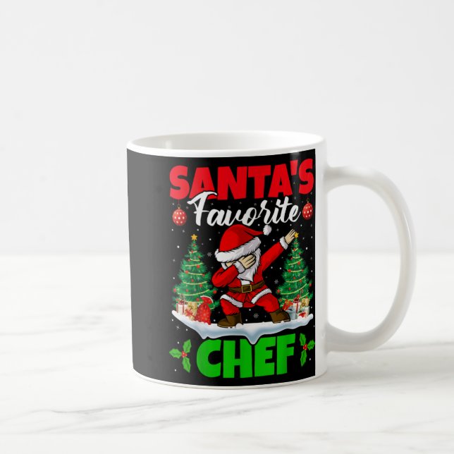 Xmas Dabbing Santas Favorite Chef Christmas  Kaffemugg (Höger)