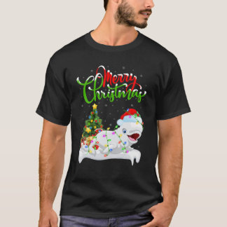 Xmas Decorations Santa Beluga Whale Christmas T Shirt