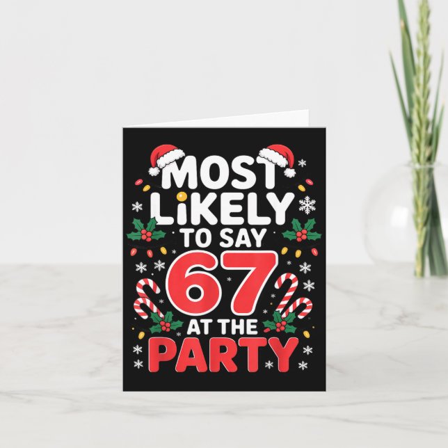 Xmas Eve Meme For Kids Most Likely To Say Six Seve Kort (Framsida)