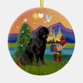 Xmas Fantasy - Newfoundland Julgransprydnad Keramik