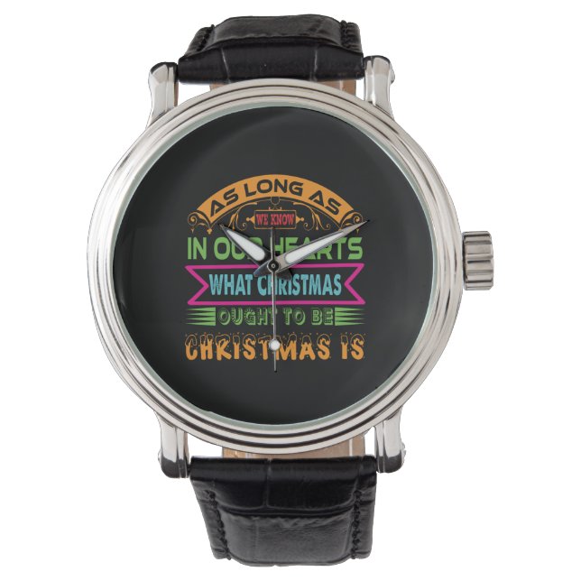 Xmas Gift As Long As We Know Armbandsur (Framsida)