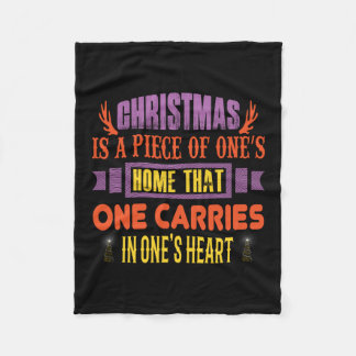 Xmas Gift Christmas Is A Piece Fleecefilt