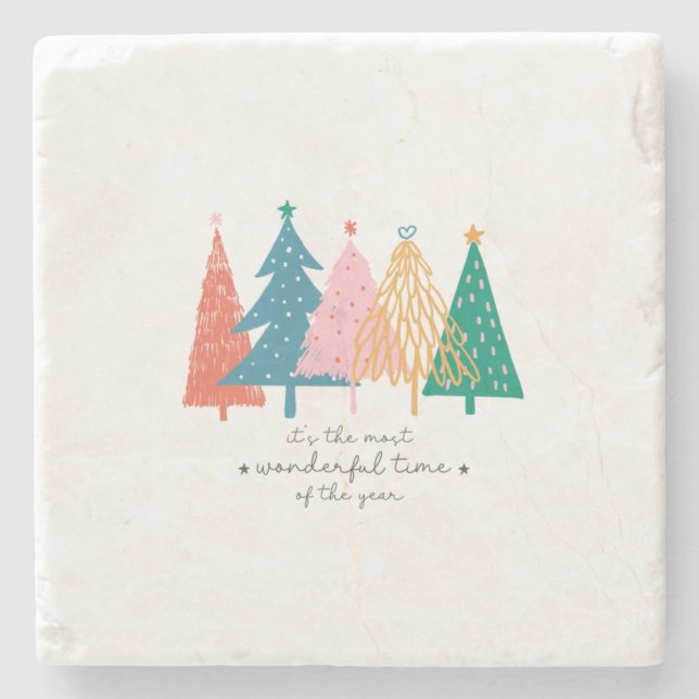 Xmas Gift It Is The Most Wonderful Time Stenunderlägg (Framsidan)