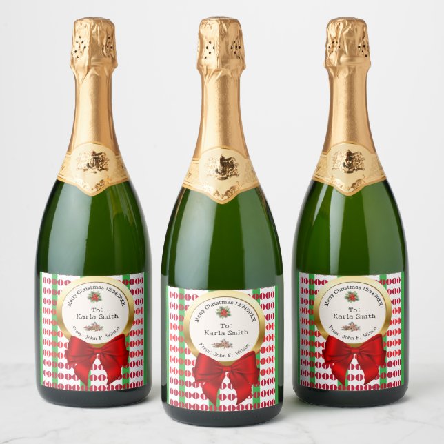 XMAS green & red numbers zero original (Flaskor)