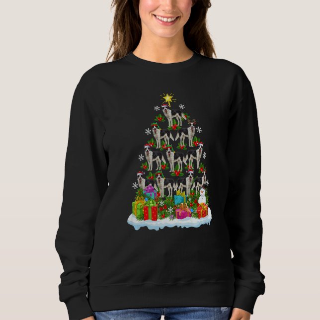 Xmas Holiday  Santa Border Collie Dog Christmas Tr T Shirt (Framsida)