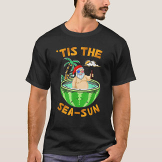 Xmas In July Tropical Beach Vacation Party Christm T Shirt