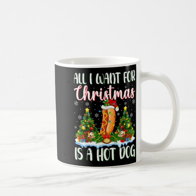 Xmas Lighting Santa All I Want For Christmas Is A  Kaffemugg (Höger)