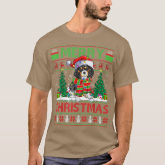 Xmas Lighting Ugly Cavalier King Charles Spaniel C T Shirt