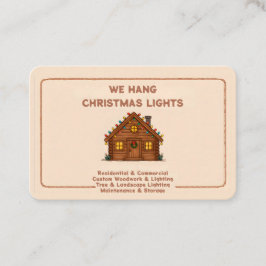 ❄️🤶 Xmas Lights Installation QR Visitkort