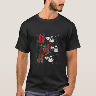 Xmas-ljus HO HO HO hjärtsjuksköterska Roligt ful j T Shirt