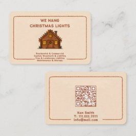 ❄️🤶 Xmas Ljusinstallation QR Visitkort