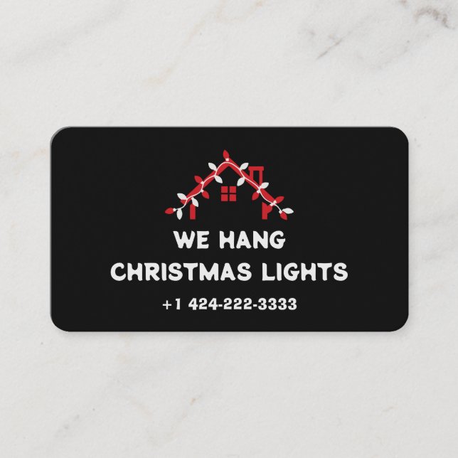 💡 Xmas Ljusinstallation Visitkort (Framsida)